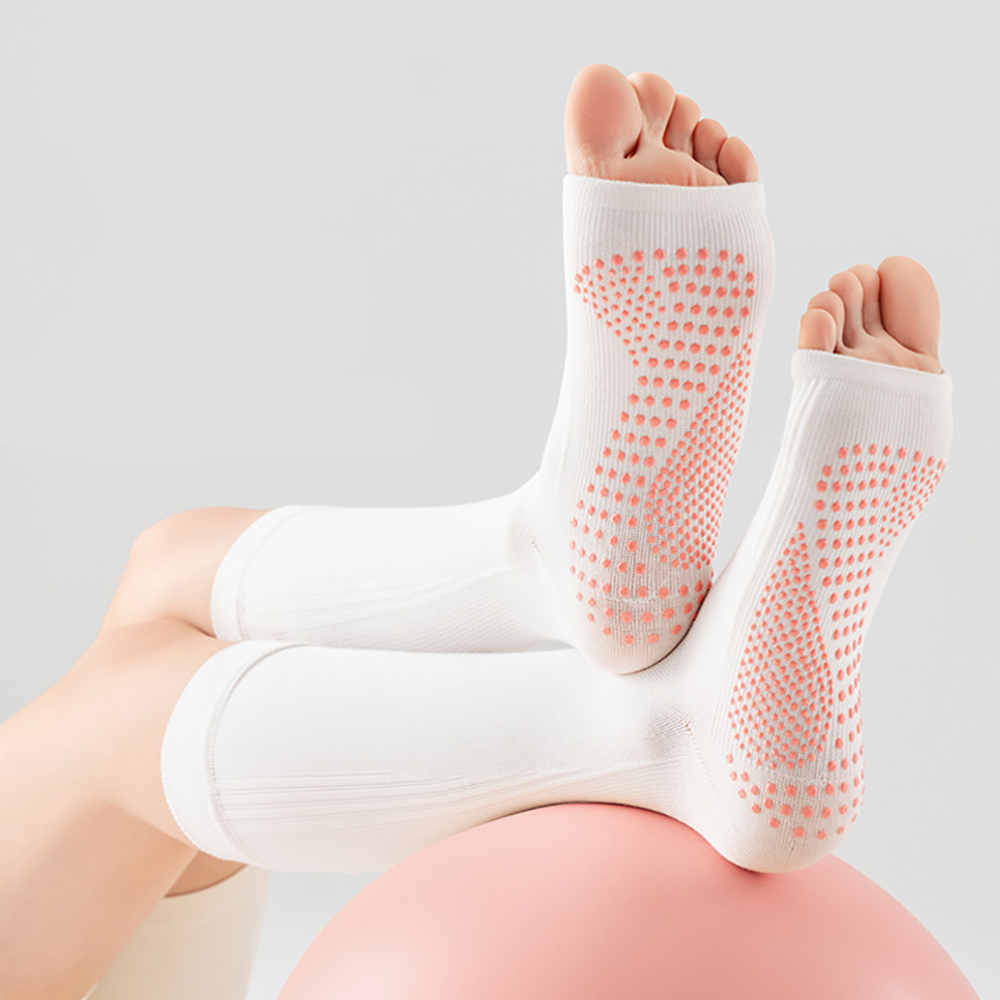 Pilates & Yoga Vida - جوارب يوغا احترافية مفتوحة الأصابع للنساء،