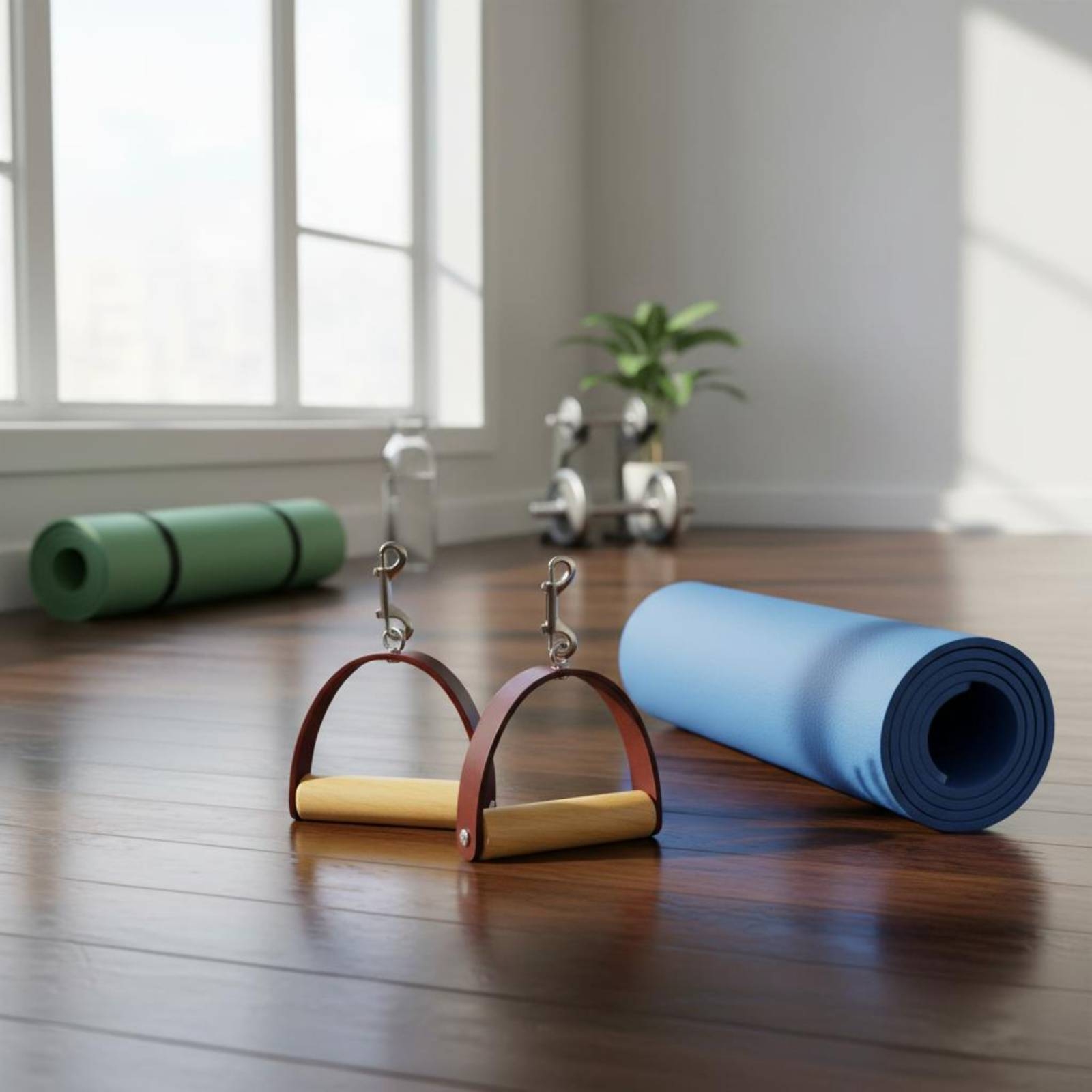 قطعتان/مجموعة مقابض جلدية للبي - مراجعة Pilates & Yoga Vida وسعره