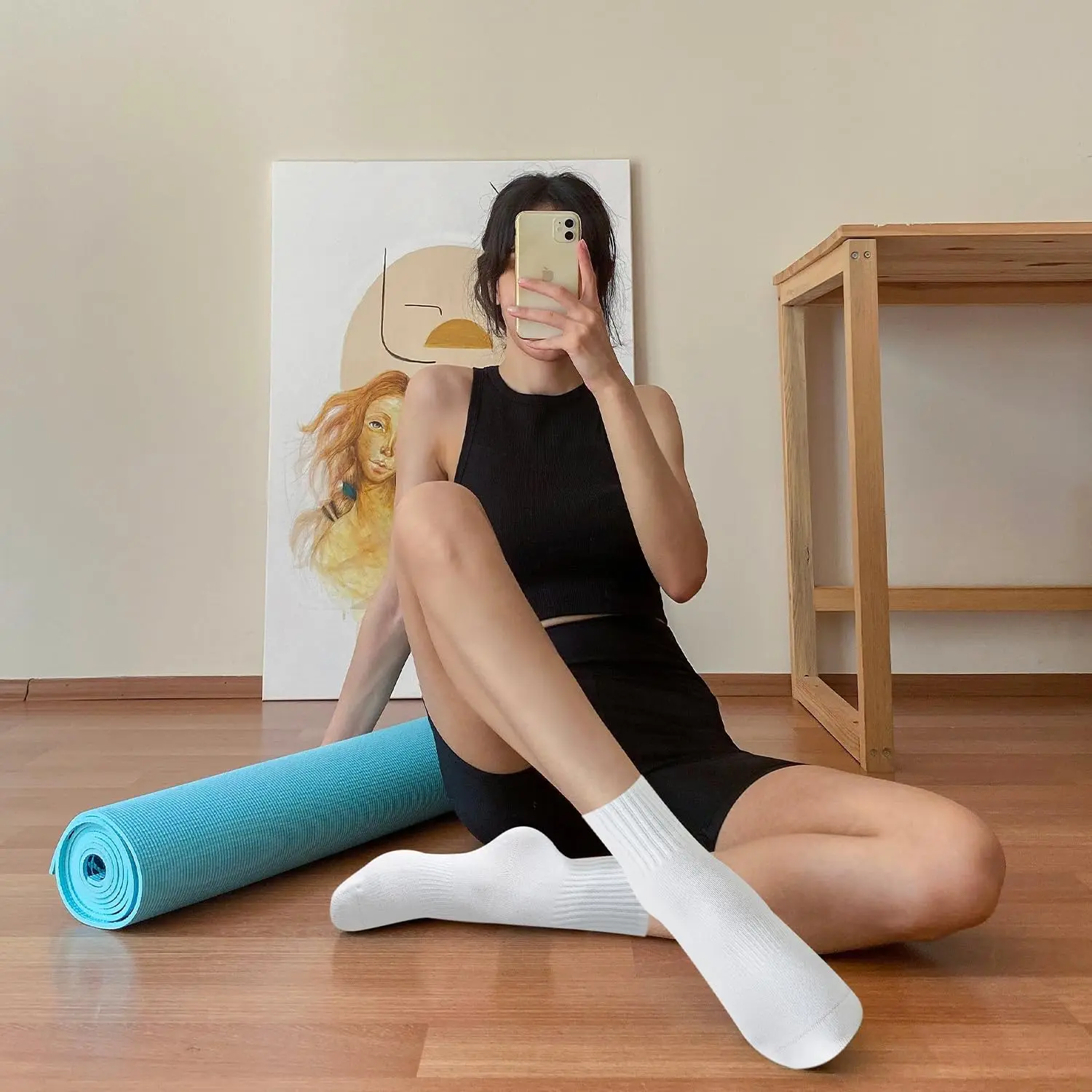 4 أزواج من جوارب اليوغا النسائ - مراجعة Pilates & Yoga Vida وسعره