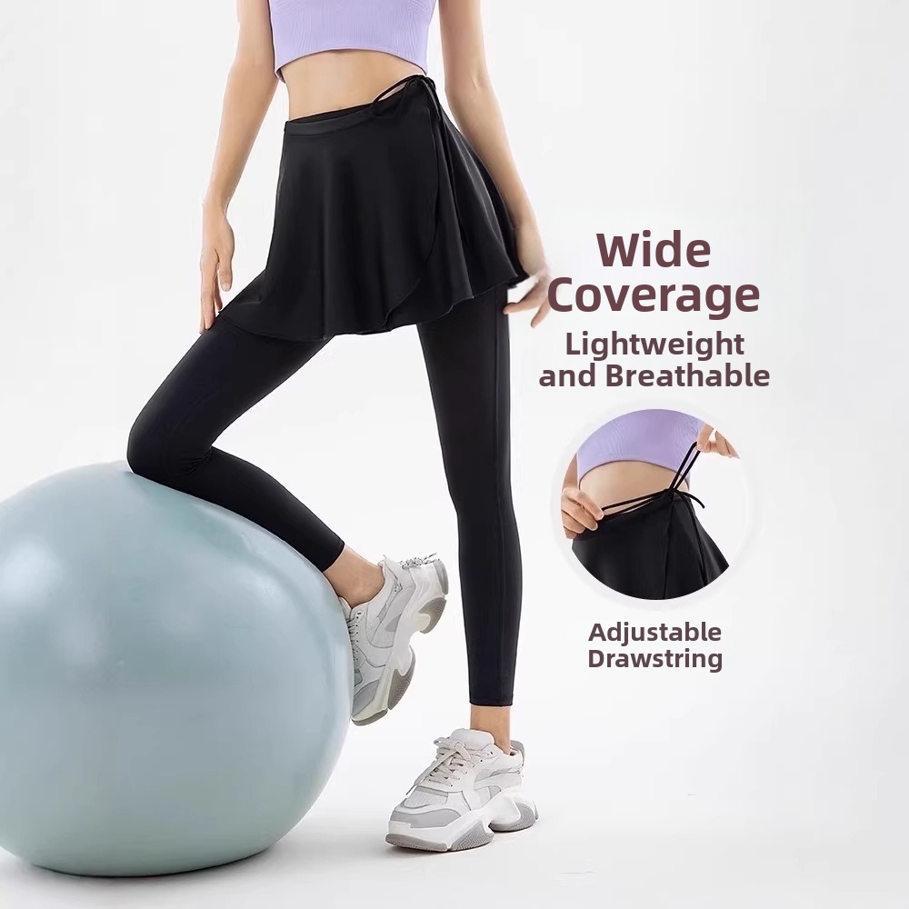 تنورة يوغا قصيرة من قماش الحري - مراجعة Pilates Yoga One وسعره